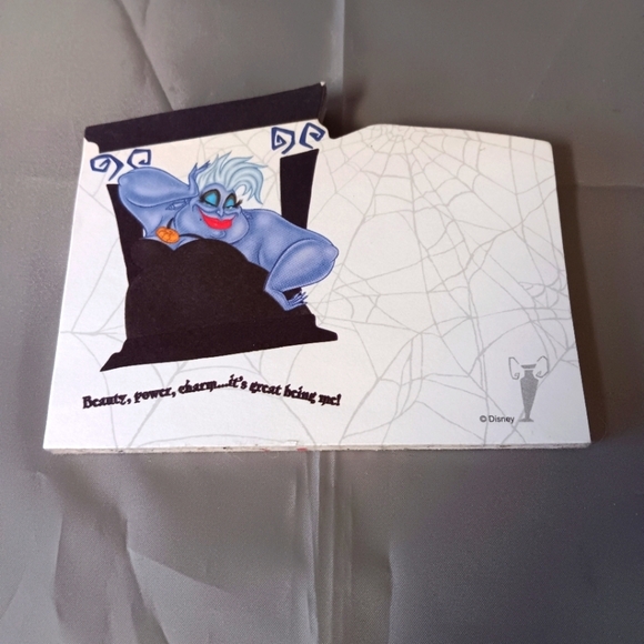 VTG Disney Little Mermaid Villain Ursula Note Pad Beauty Power Charm It's Great - Picture 1 of 8